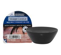 Yankee Candle Tartelette en cire Black Coconut – Noix de coco noire – 22 g – Jusqu'à 8 h