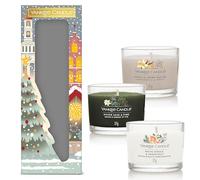 YANKEE CANDLE Coffret Cadeau | 3 Bougies votives parfumées | Cadeau de Noël Parfait pour Les Femmes