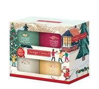 Yankee Candle Coffret de bougies parfumées de Noël - 4 mini-bougies votives - Collection Après Ski - Cadeaux de Noël parfaits pour les femmes