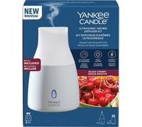 Yankee Candle Diffuseur d'arômes ultrasonique Black Cherry avec huile parfumée