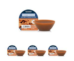 Yankee Candle fondants de cire | Bâton de cannelle | Jusqu'à 8 heures de parfum | 1 unité (Lot de 4)