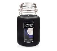 Yankee Candle Grande Bougie en Pot, Midsummer de Nuit, Verre, Noir, L Jar Candle