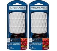 Yankee Candle Kit de démarrage Scent Plug | Cerise Noire | Comprend Une Base à Brancher et Une Recharge | Parfum d'intérieur sans Flamme (Lot de 2)
