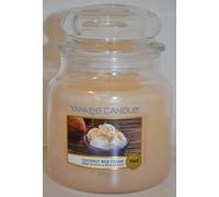 Yankee Candle Bougie parfumée Crème de riz à la noix de coco 411 g