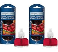 Yankee Candle Recharge pour diffuseur de parfum | Cerise Noire | Pour petits à moyens espaces | Parfum longue durée (Lot de 2)