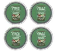 Yankee Candle Scenterpiece Easy MeltCup Balsam & Cedar Lot de 4 tasses 62,4 g