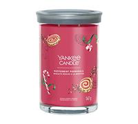 YANKEE CANDLE Signature bougie parfumée Biscuits Roulés à la Menthe ; Grande Tumbler longue durée Mélange de cires soja Cadeau parfait pour femme, 1721021E
