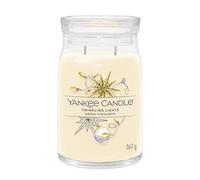 Yankee Candle Signature bougie parfumée Fête Scintillante ; Grande bougie jarre longue durée ; Mélange de cires de soja