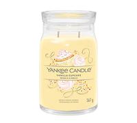 Yankee Candle Signature bougie parfumée Gâteau À la Vanille ; Grande bougie jarre longue durée ; Mélange de cires de soja