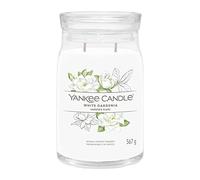 Yankee Candle Signature Bougie parfumée | Grande bougie en pot gardénia blanc avec double mèche | Bougie en cire de soja à combustion longue | Cadeau parfait pour femme