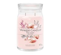 Yankee Candle Signature bougie parfumée Sables Roses ; Grande bougie jarre longue durée ; Mélange de cires de soja