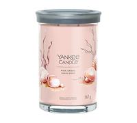YANKEE CANDLE Signature Bougie parfumée Sables Roses ; Grande Bougie Tumbler Longue durée ; Mélange de cires de soja