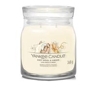 Yankee Candle - Bougie signature parfumée Soft Wool & Amber - Moyenne 368 g