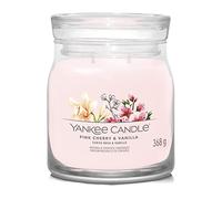Yankee Candle Bougie parfumée Pink Cherry & Vanilla double mèche cire de soja moyenne 368 g