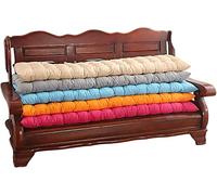Yanman Coussin classique pour banc en métal ou en bois, rectangulaire, 2 ou 3 places, pour extérieur, 110 x 40 cm
