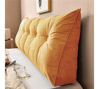 Yanman Grand coussin cale triangulaire pour tête de lit, coussin de lecture, coussin de soutien lombaire, dossier de taille, traversin de positionnement doux, 150 x 50 x 20 cm