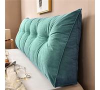 Yanman Grand coussin cale triangulaire pour tête de lit, coussin de lecture, coussin de soutien lombaire, dossier de taille, traversin de positionnement doux, pour canapé, lit de jour, 60 x 50 x 20 cm