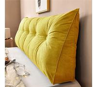 Yanman Grand coussin cale triangulaire pour tête de lit, coussin de lecture, coussin de soutien lombaire, dossier de taille, traversin de positionnement doux, 150 x 50 x 20 cm
