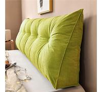 Yanman Grand coussin cale triangulaire pour tête de lit, coussin de lecture, coussin de soutien lombaire, dossier de taille, traversin de positionnement doux, 80 x 50 x 20 cm