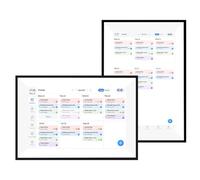 Yanmis 10.1in Calendrier Numérique Intelligent et Graphique de Corvée, écran Tactile Intelligent Affichage Interactif, Planificateur Mural Wifi pour les Horaires Familiaux et la Photo