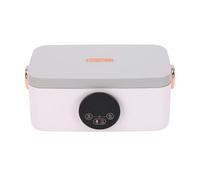 Yanmis Boîte à Repas Chauffante électrique sans Fil avec Minuterie 5 | Chauffage sans fil de 45 W avec batterie 4 x 4 000 mAh, 5 minuteries, couvercle étanche et doublure amovible en acier