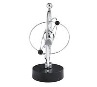 Yanmis Boule Pivotante Cinétique pour la Maison, Le Bureau, Décoration Artistique, Sculpture Fascinante à Mouvement Perpétuel, Agitateur électrique avec Anneau Rotatif, Parfait pour Un Cadeau (A603)