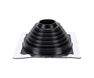 Yanmis Bride de Toit en Silicone pour Tuyau D'évacuation, 2-3/4 à 7 Pouces | Botte de solin d\'évent à haute température, conception étanche, pour cheminée, conduit de CVC, tuyau de four, avec Base en