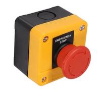 Yanmis Interrupteurs D'arrêt D'urgence à Panneau Rouge, Mécanisme de Contrôle Durable et Fiable pour Usage Commercial, 10A, 2 Pièces, 67x67x50mm