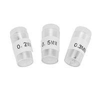 Yanmis Jeu de Buses D'aérographe 0.2mm 0.3mm 0.5mm, Accessoires de Remplacement de Précision pour Amateurs et Professionnels, Acier Inoxydable