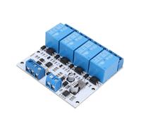 Yanmis Module de Relais 4 Canaux DC 5-32 V pour Modbus RTU, RS232 RS485 8 Bits MCU, Commutateur de Commande de Puissance de Détection de quantité Numérique avec Optocoupleur