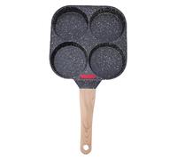 Yanmis Poêle à Oeufs Antiadhésive 4 Tasses Poêle à Omelette Polyvalente pour Petit-déjeuner pour Crêpes Crêpes Indicateur de Température Antiadhésif Universelle Facile à Nettoyer