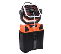 Yanmis Ventilateur Brumisateur Portable 6 L pour Terrasses Extérieures, Ventilateur de Camping Rechargeable 20 000 MAh, Télécommande et Lumière LED pour les Activités de Tente en