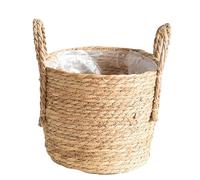 YANPINGJIA Paniers de fleurs en paille pour intérieur, pots tissés pour pots de fleurs, décorations florales, paniers à linge, conteneurs extérieurs domestiques