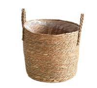 YANPINGJIA Paniers de fleurs en paille pour intérieur, pots tissés pour pots de fleurs, décorations florales, paniers à linge, conteneurs extérieurs domestiques