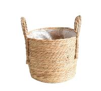 YANPINGJIA Paniers de fleurs en paille pour intérieur, pots tissés pour pots de fleurs, décorations florales, paniers à linge, conteneurs extérieurs domestiques