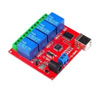 YANPINGJIA Plaque de relais 4 canaux 5 V-12 - 24 V - Connexion USB - Contrôleur domestique intelligent pour projets d'automatisation