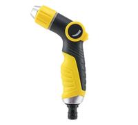yanwuwa Buse de tuyau d'arrosage avec commande au pouce, jaune | Pointe en métal et poignée ergonomique pour lavage de voiture, rinçage de cour, arrosage des plantes