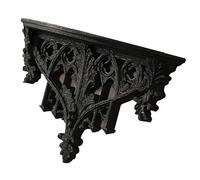 yanwuwa Étagère murale avec motif floral complexe sculpté | Décoration européenne de fleurs creuses sculptées avec rangement pour plantes et petits objets, décoration de salon