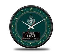 yanwuwa Horloge murale classique à chiffres romains 33 cm - Design rond - Plusieurs fonctions - Alarme de date - Température - Pour décoration moderne - Horloge murale avec affichage de la date