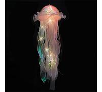 yanwuwa Lampe méduse à suspendre pour chambre d'enfant - Veilleuse sous la mer colorée - Décoration de fête - Lampe à suspendre pour adultes - Aquarium