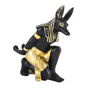yanwuwa Porte-bouteille de vin mythologique égyptien, Anu rtistic Anubis Statue Présentoir de rangement pour fêtes et décoration de maison Table à manger Collectionneurs et hôtes