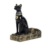 yanwuwa Porte-bouteille de vin mythologique égyptien, meilleure trompette | Artistic Anubis Statue Présentoir de rangement pour fêtes et décoration de maison Table à manger Collectionneurs et hôtes