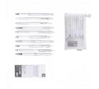 yanwuwa Stylo à encre gel rétractable avec pochette en maille 0,5 mm pour | Stylos d'écriture rétractables pour les apprenants, les notes quotidiennes et les tâches d'enregistrement de travail, étude
