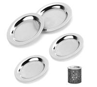 Yanxing Lot de 4 tamis à fumage en acier inoxydable pour fumoir, résistant à la chaleur, diamètre : 10 cm, idéal pour fumer et brûleurs à huile