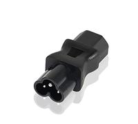 YAODHAOD Adaptateur Secteur IEC 320 C13 vers C6, 10 A 125 V 2,5 A 250 V IEC 3 pôles mâle vers Mickey Mouse Adaptateur Secteur Femelle 3 pôles, convertisseur AC C6 vers C13