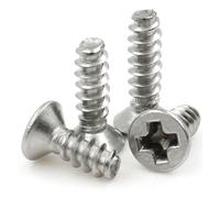 yaoqijie Vis autotaraudeuse à tête fraisée cruciforme Phillips en acier inoxydable 304, M1, .2, .4, .7, M2, ., .5, M3 lasting(14mm,M2.0 (250pcs))