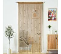 YaoYue Rideau de Perles à Franges à Franges pour Porte, Couloir, entrée, Armoire, Chambre à Coucher, décoration d'intimité, 99,1 x 279,4 cm (l x L)