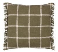 Yard Beni Housse de Coussin à Franges Motif Carreaux