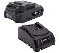 Kit de démarrage Yardforce AL C22BN avec chargeur 2,4 A et batterie 20 volts 2,0 Ah, noir, taille unique