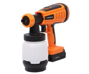 Yard Force Pulvérisateur de Peinture sans Fil LP C06P avec Batterie au Lithium 20 V/2,0 Ah, Moteur sans Balai, réservoir de 1000 ML, 2 Buses, débit Max. 700 ML/Min